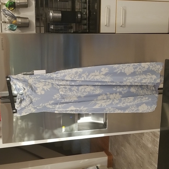 💕REFORMATION💕 Eleni Dress ~ Aliso Blue Floral Print 10 NWT - Picture 9 of 16